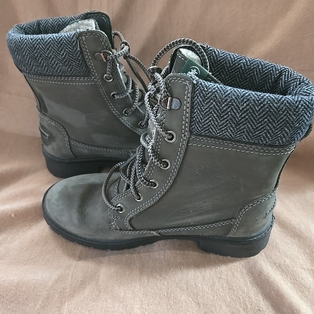 Kamik Rogue Hiker Winter Boots Womens 6 Gray Waterproof Suede Lace Up